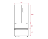 Lodówka Teka RFD 77825 GBK EU French Door No Frost 189,8cm Czarne Szkło 516L - 1525991 - zdjęcie 10